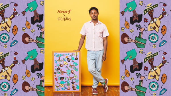 A celebratory collaboration - Scarf x Olana