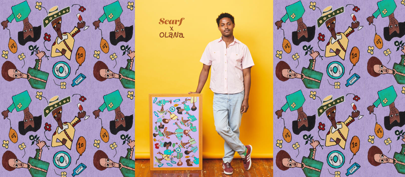 A celebratory collaboration - Scarf x Olana