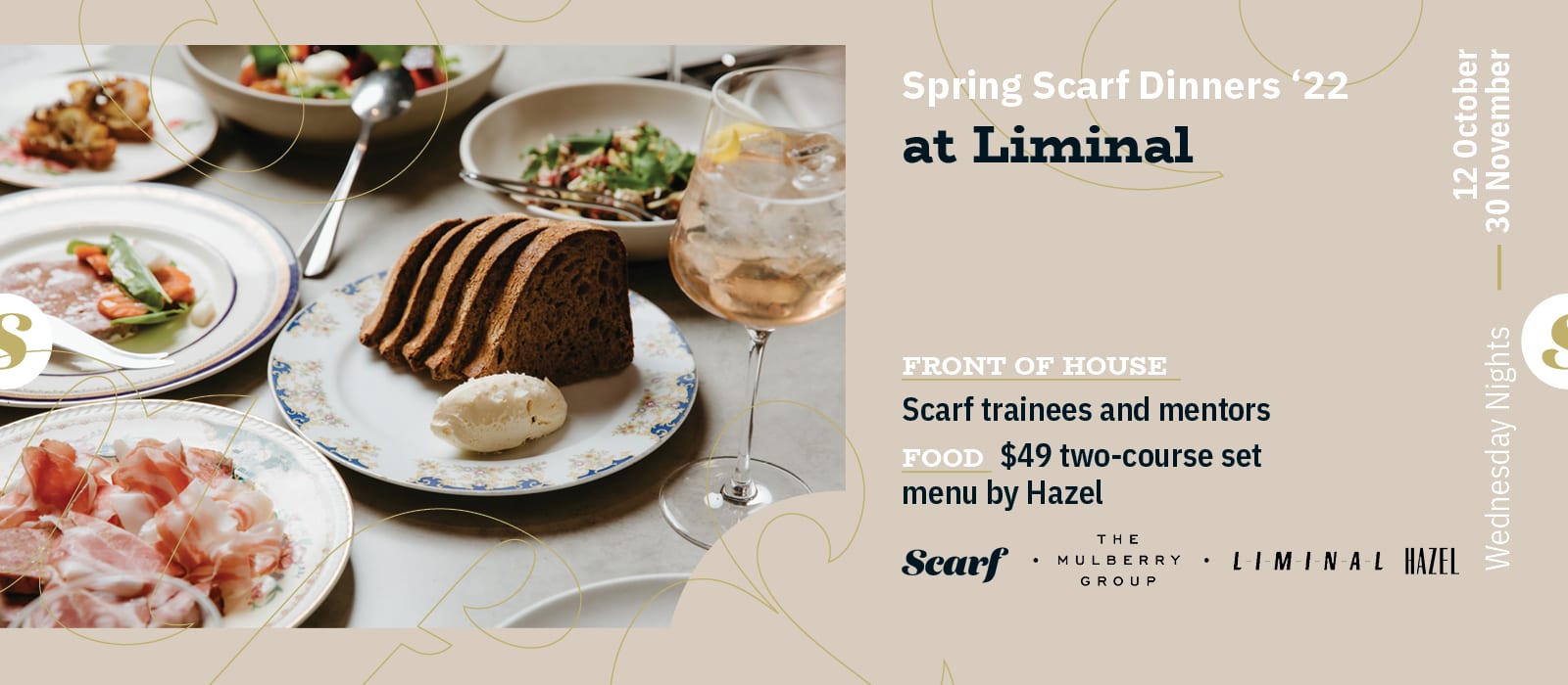 Spring Scarf Dinners '22 at Liminal